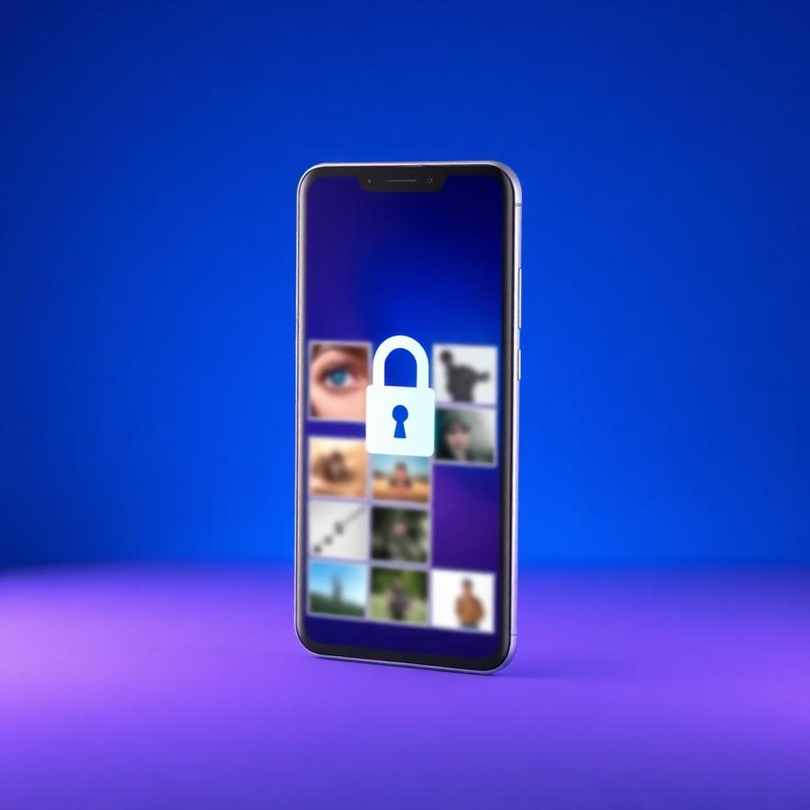 MultiGallery private vault screen on a phone